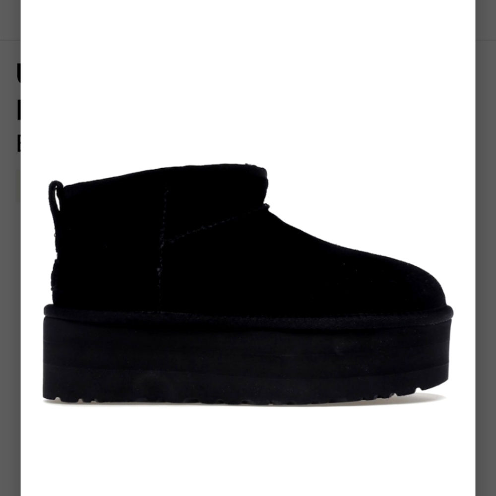WOMENS ULTRA MINI PLATFORM UGG. SIZE 36. PRESTINE. SMOKE FREE HOME.